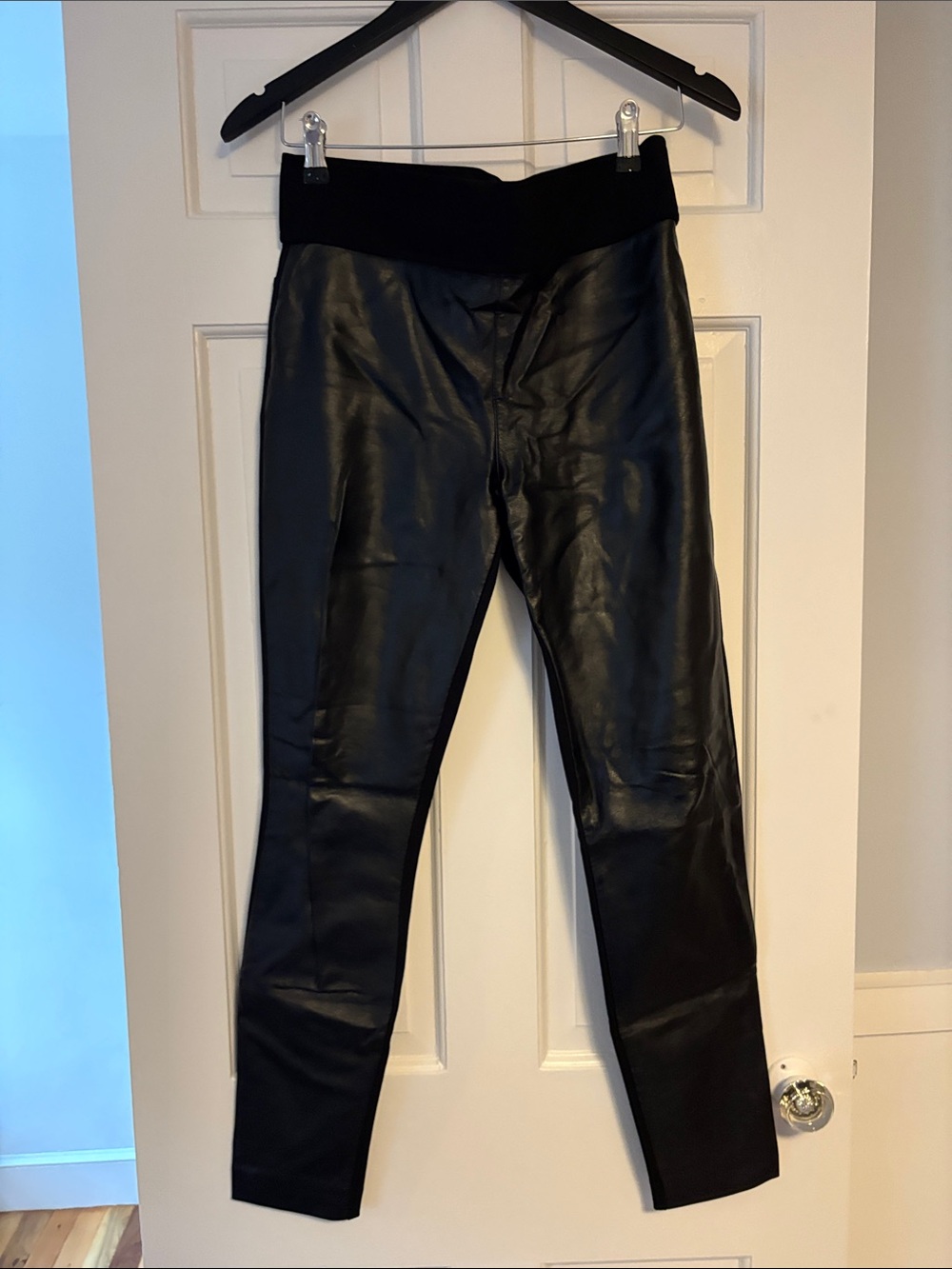 Club Monaco Black Faux Leather Leggings